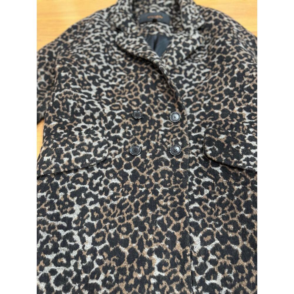 COACH Classic Wool Blend Cocoon Coat Double Breasted Oversized 3/4 Sleeve XS - Picture 9 of 16